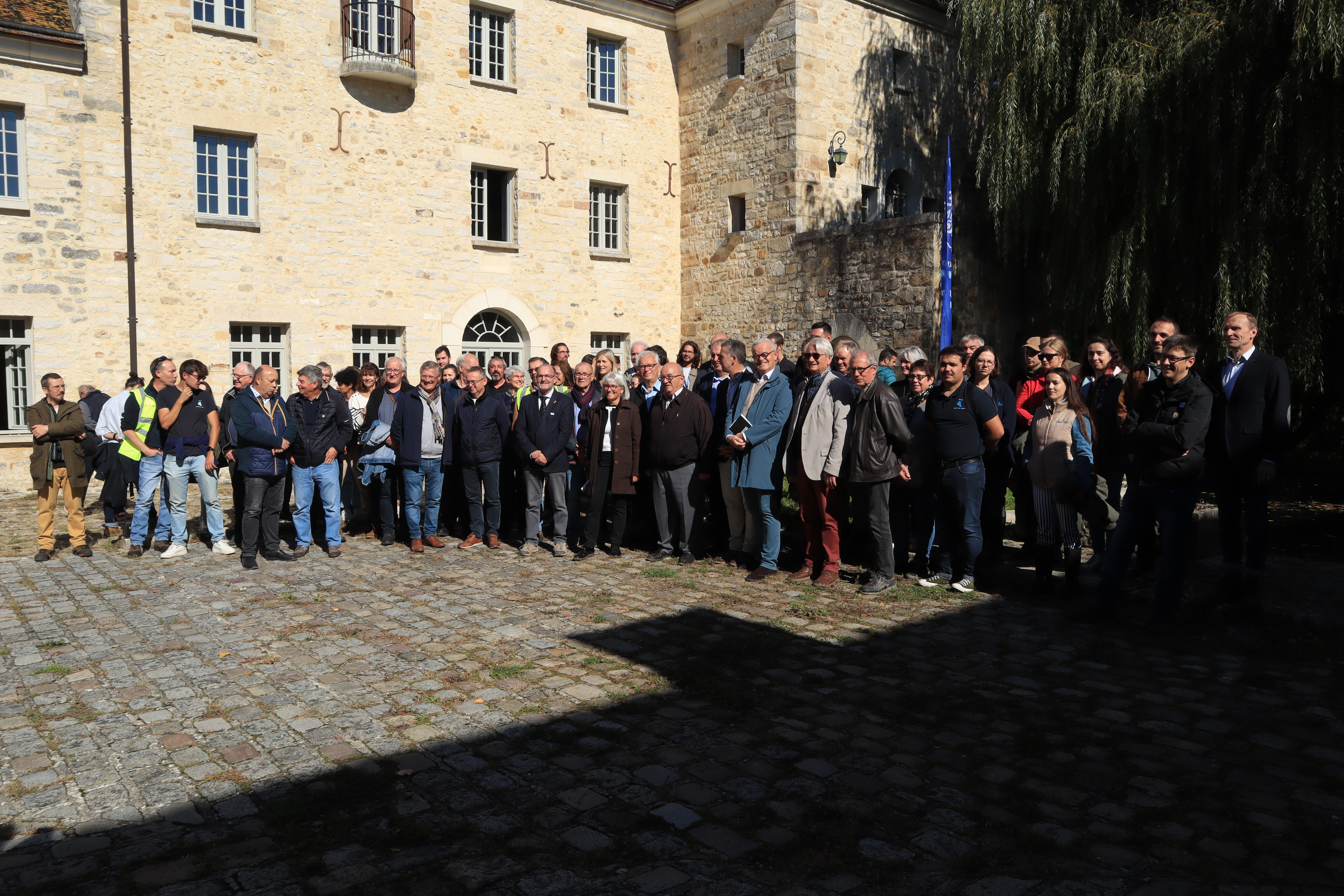 Inauguration des travaux de restauration de la continuité écologique du Lunain au Clos de Nonville