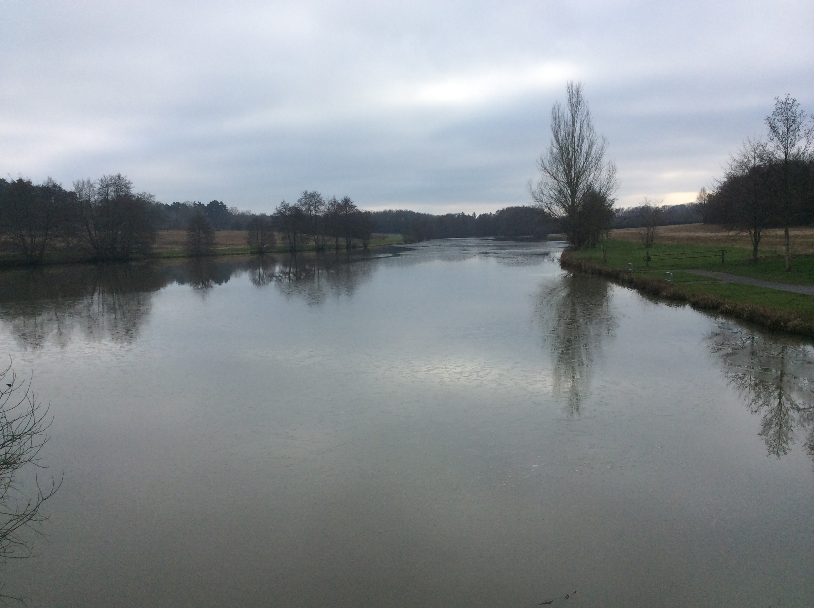 Etang sur cours à Nogent sur Vernisson