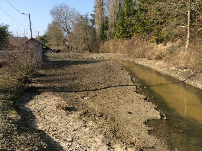 Avant travaux clapet baissé vu clapet