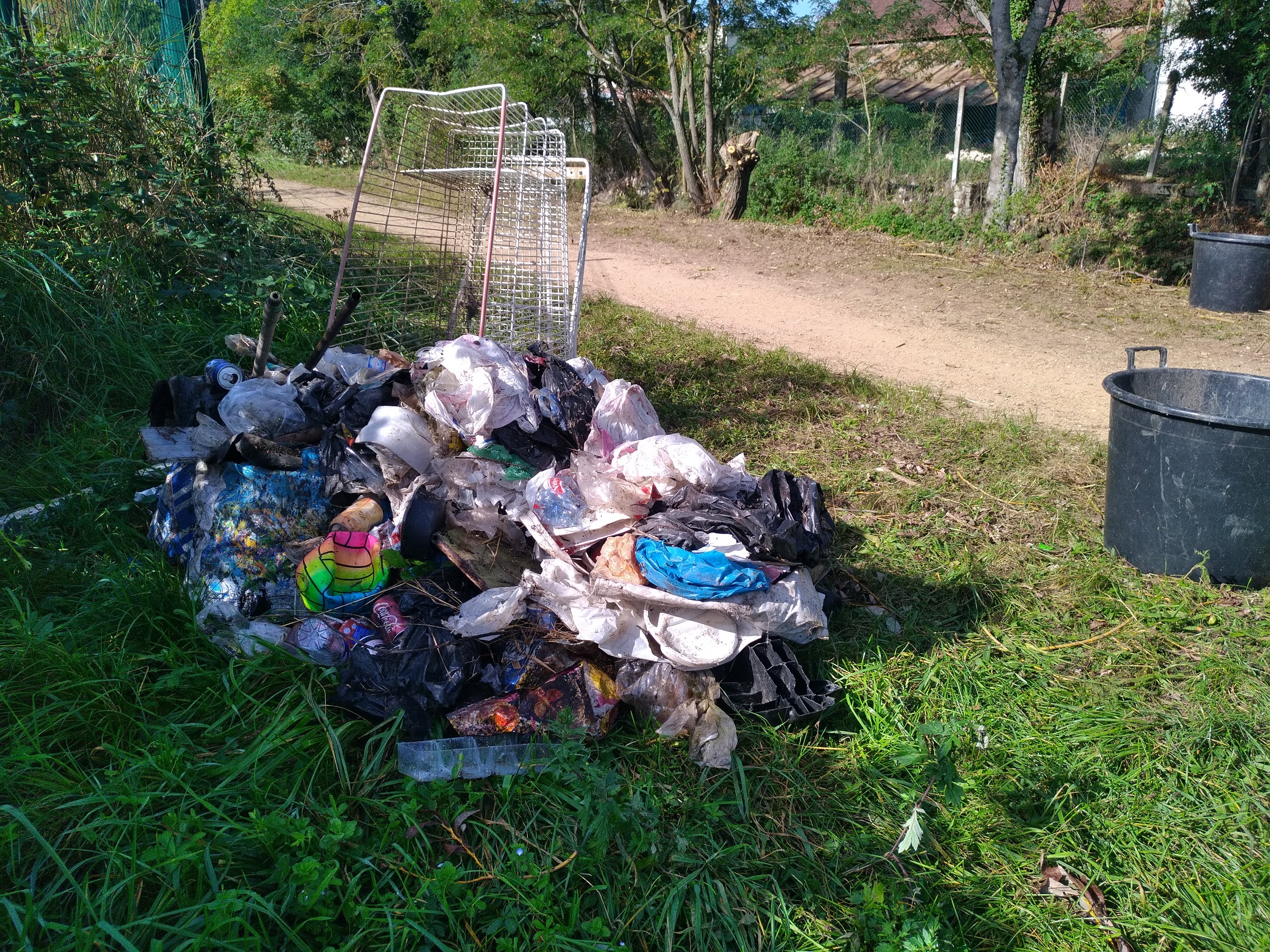 Les déchets ramassés dans le Solin - 03/10/2023