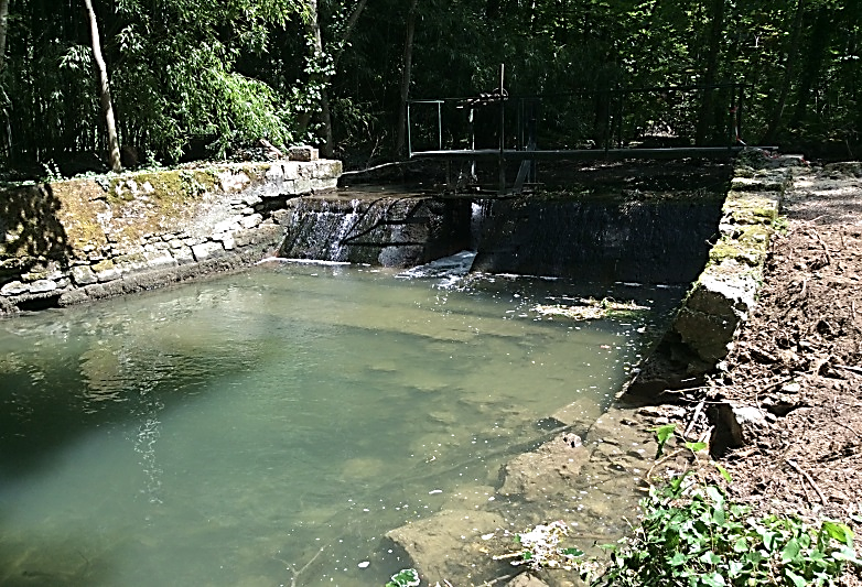 L'ouvrage de la Pêcherie avant travaux